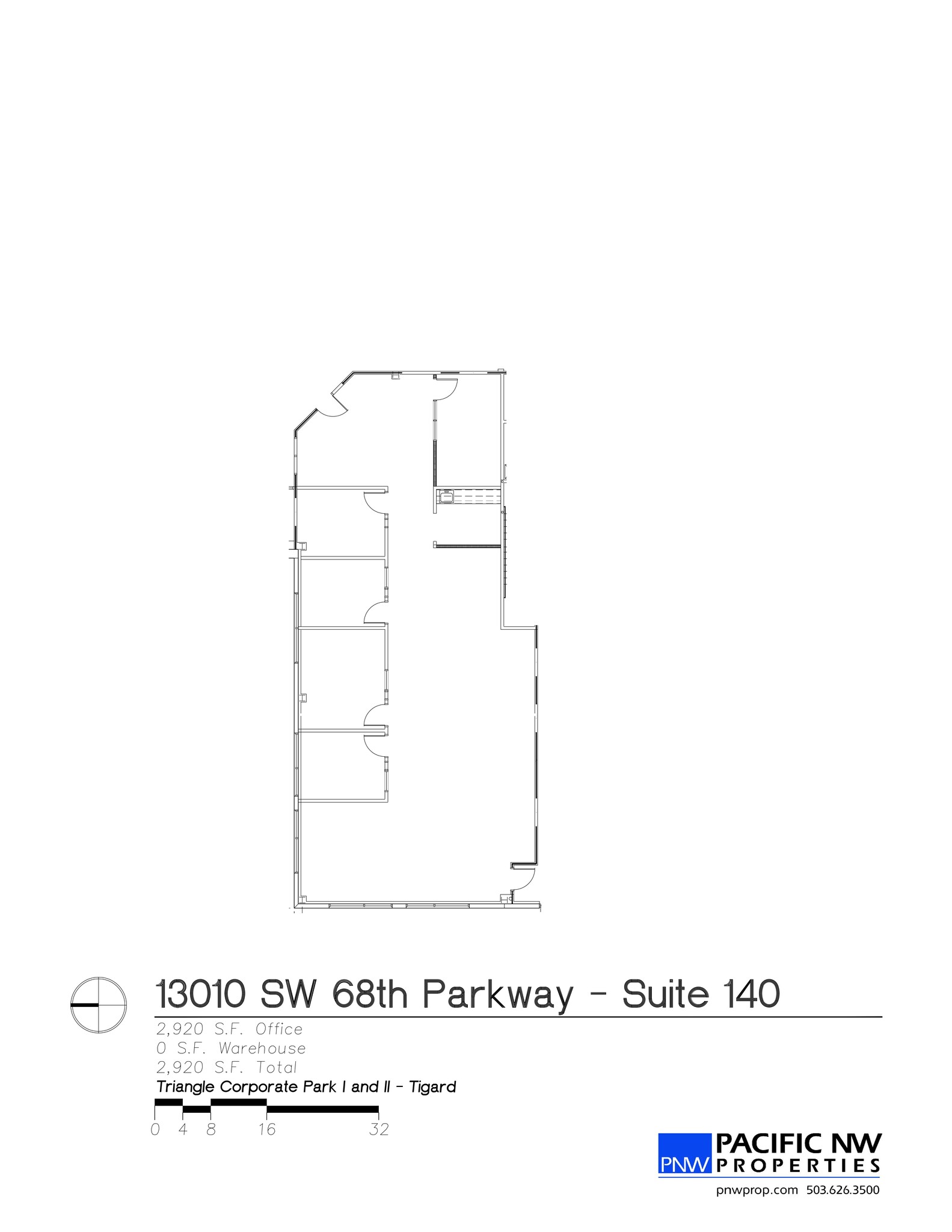 13010 SW 68th Pky, Tigard, OR en alquiler Plano del sitio- Imagen 1 de 1