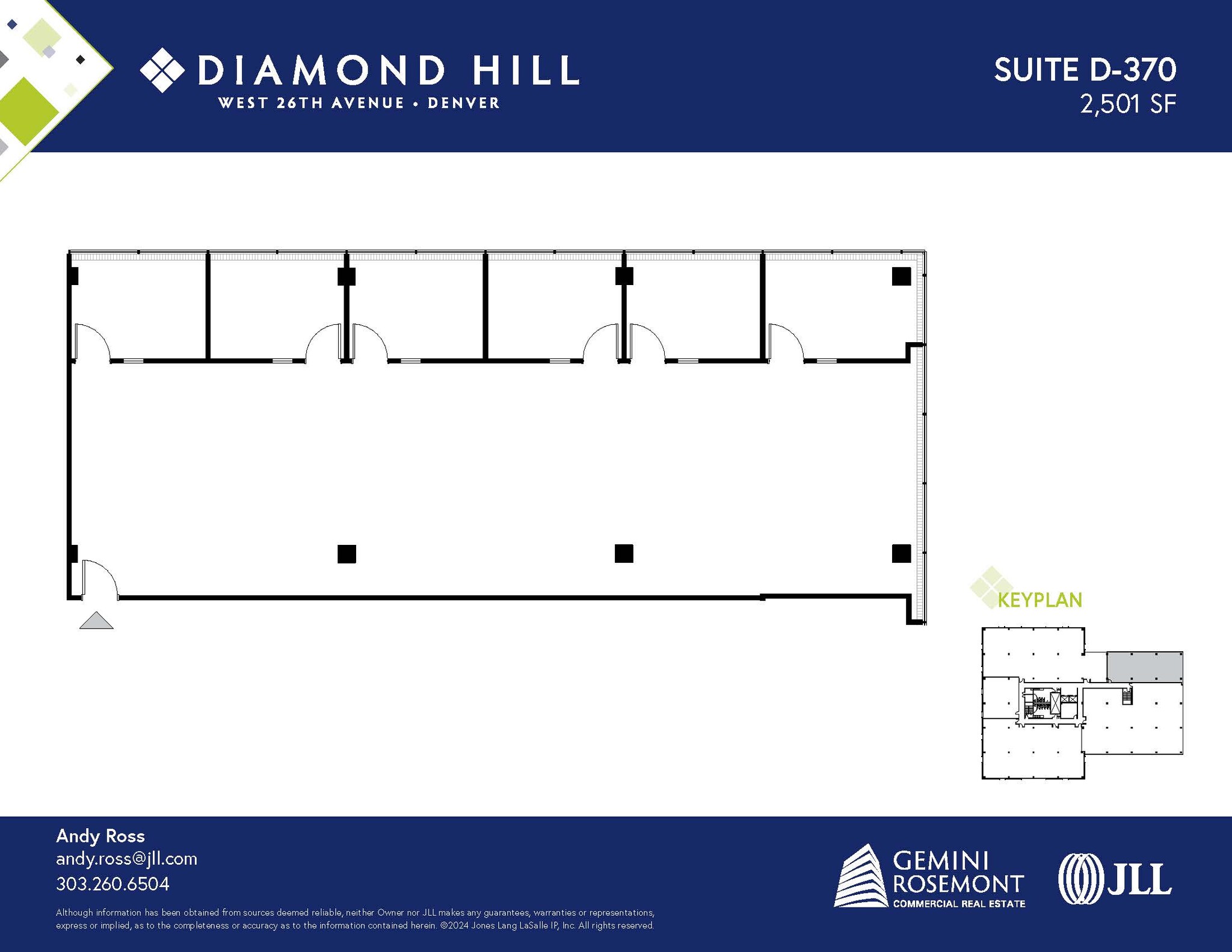 2490 W 26th Ave, Denver, CO en alquiler Plano de la planta- Imagen 1 de 2