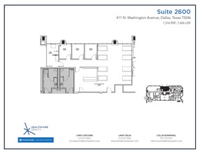 411 N Washington Ave, Dallas, TX en alquiler Plano de la planta- Imagen 1 de 1