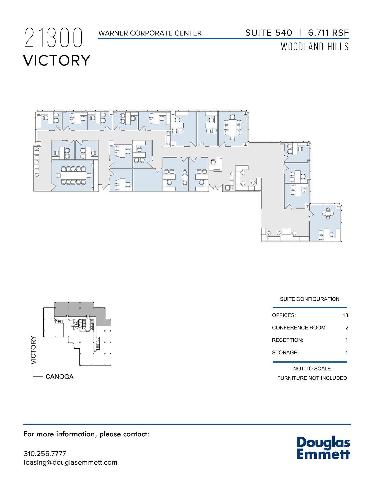 21300 Victory Blvd, Woodland Hills, CA en alquiler Plano de la planta- Imagen 1 de 1