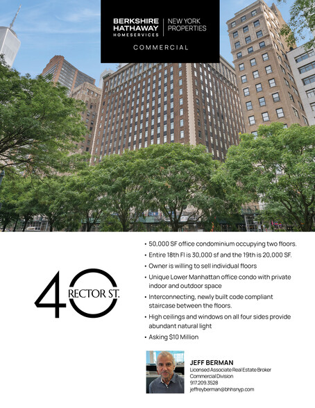 40 Rector St, New York, NY en venta - Foto del edificio - Imagen 2 de 14