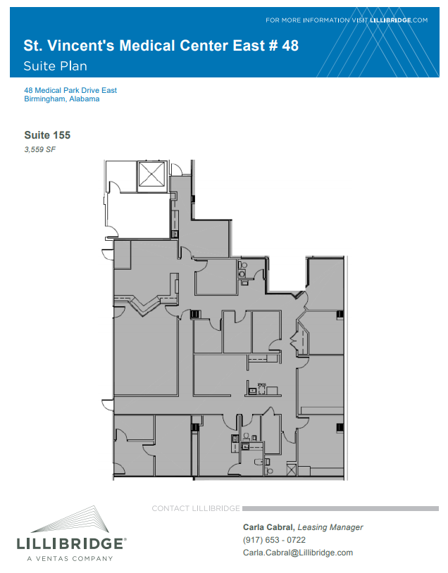 46-52 Medical Park Dr E, Birmingham, AL en alquiler Plano de la planta- Imagen 1 de 1