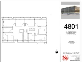 4801 W Peterson Ave, Chicago, IL en alquiler Plano de la planta- Imagen 1 de 6