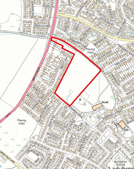 Abbott Road, Mansfield en venta - Plano de solar - Imagen 2 de 3