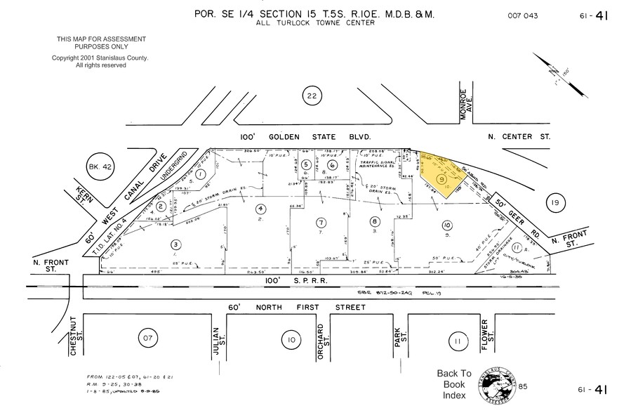 599 N Golden State Blvd, Turlock, CA en venta - Plano de solar - Imagen 2 de 2