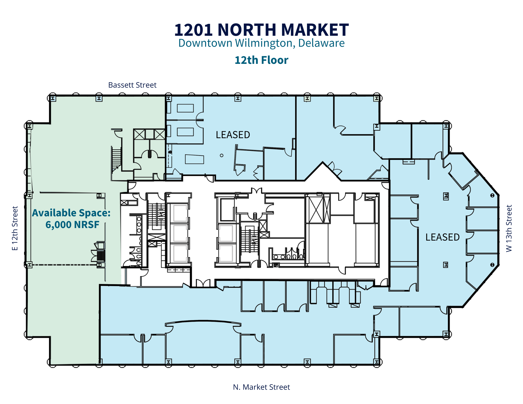 1201 N Market St, Wilmington, DE en alquiler Plano de la planta- Imagen 1 de 1