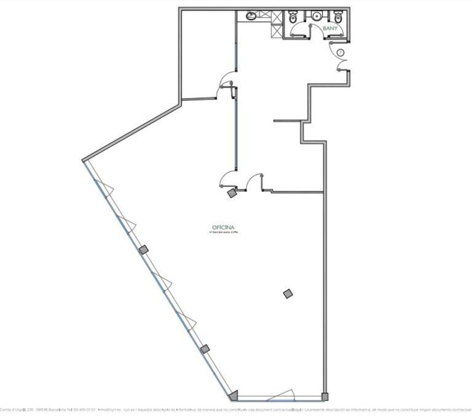 Oficinas en Barcelona, BAR en alquiler - Plano del sitio - Imagen 1 de 5