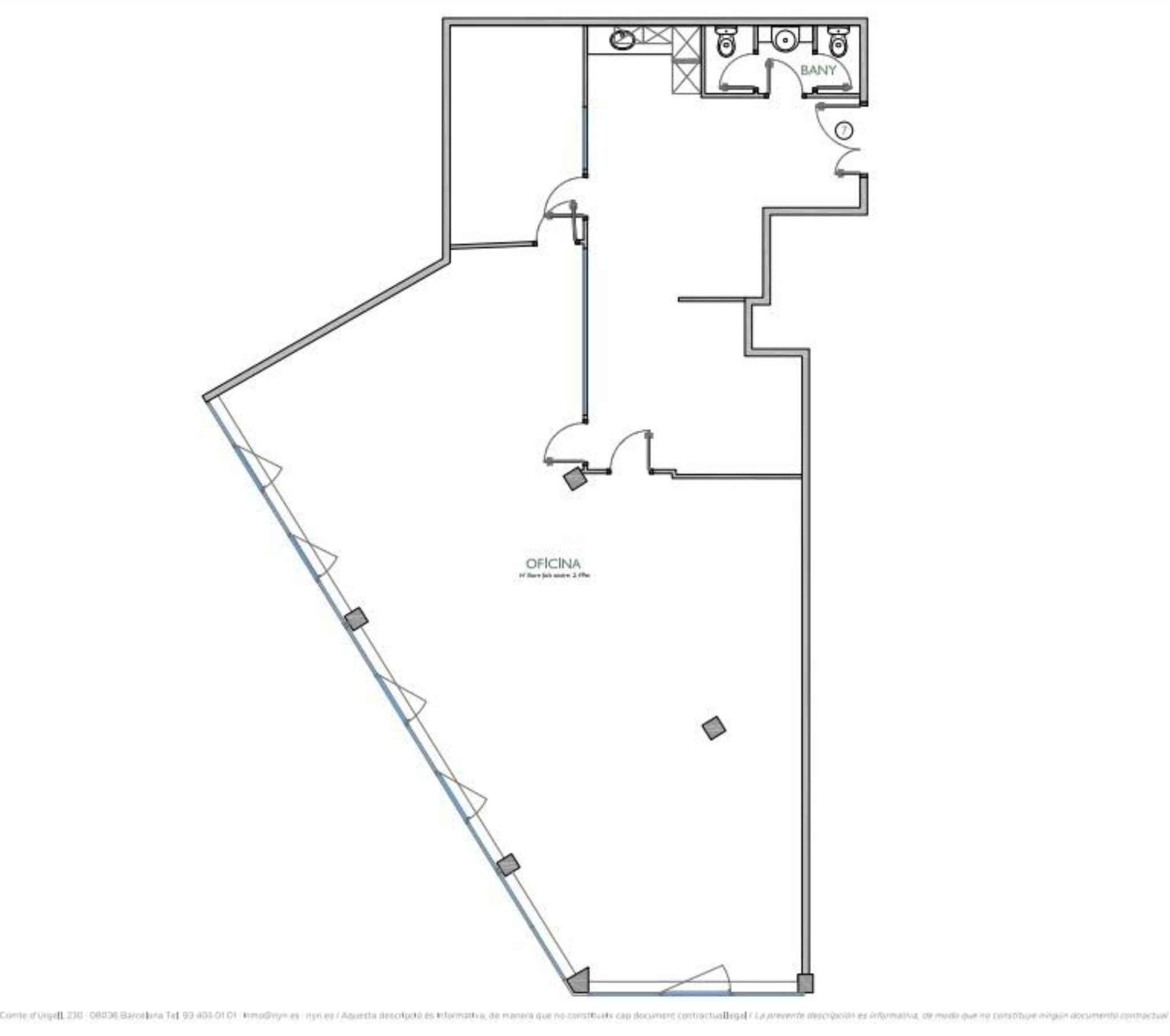 Oficinas en Barcelona, BAR en alquiler Plano del sitio- Imagen 1 de 6