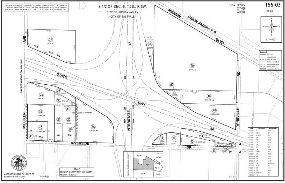 NWQ Riverside Dr & Wineville Ave, Jurupa Valley, CA en venta - Plano de solar - Imagen 2 de 2