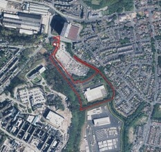 Crumpsall Vale, Manchester, GTM - Aérea  vista de mapa