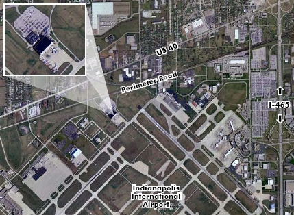 7661 N Perimeter Rd, Indianapolis, IN en alquiler - Vista aérea - Imagen 2 de 6