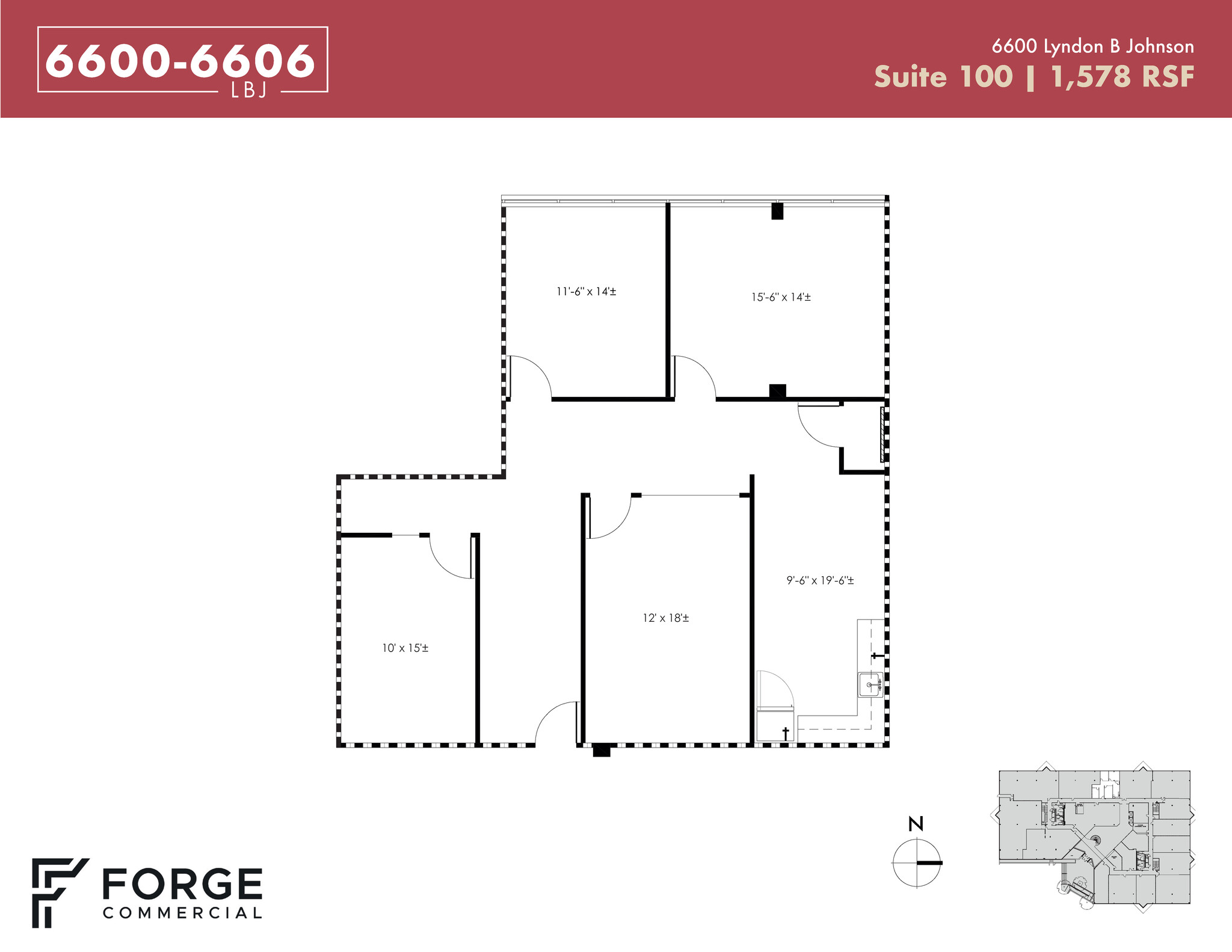 6600 Lyndon B Johnson Fwy, Dallas, TX en alquiler Plano de la planta- Imagen 1 de 1