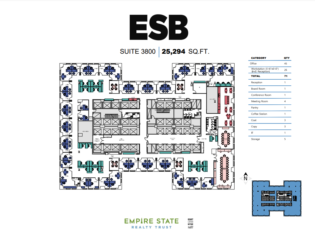 350 Fifth Ave, New York, NY en alquiler Plano de la planta- Imagen 1 de 16