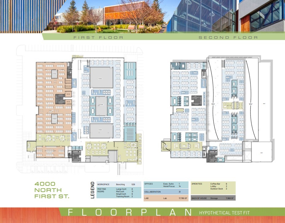 3930 N 1st St, San Jose, CA en alquiler Plano de la planta- Imagen 1 de 1