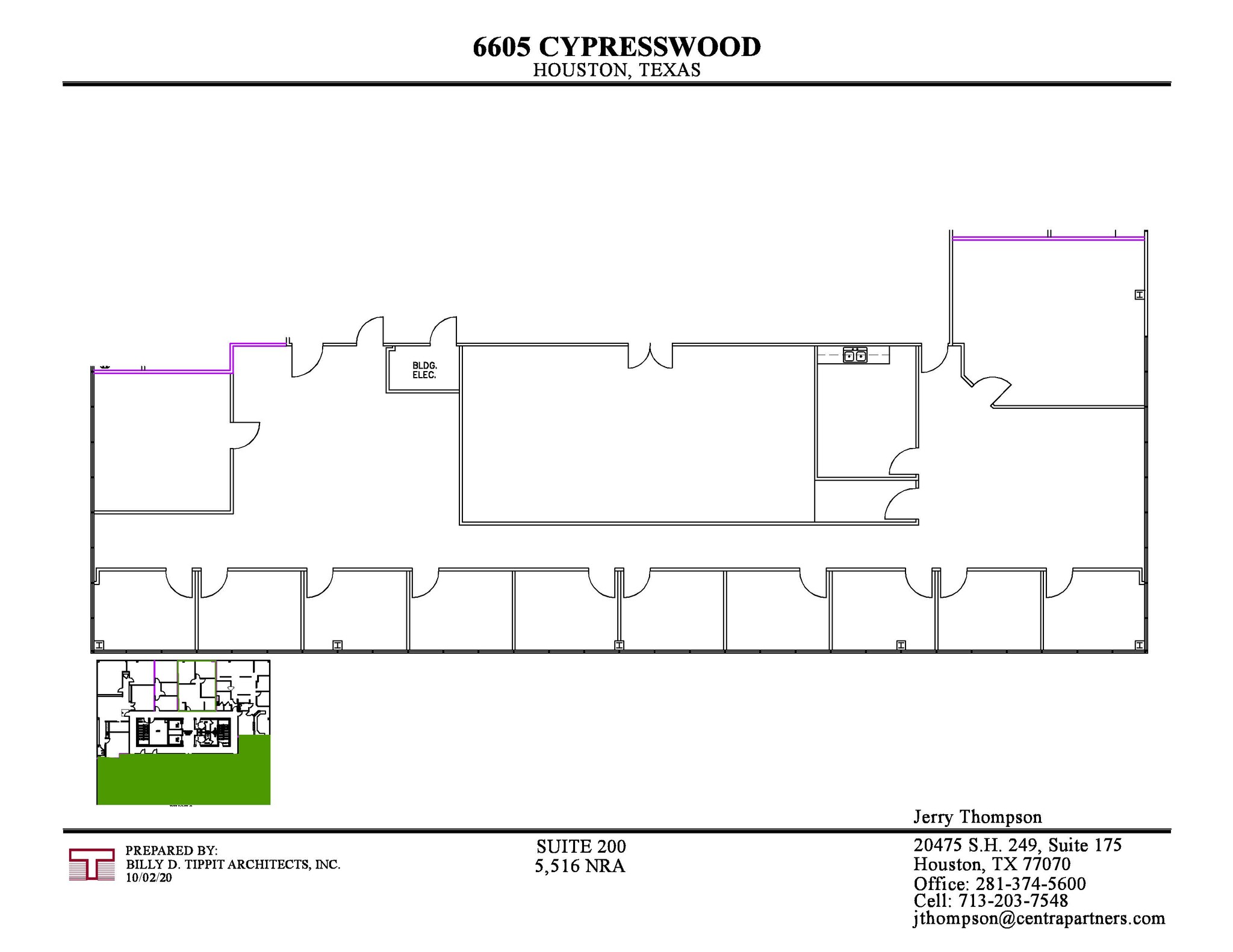 6605 Cypresswood Dr, Spring, TX en alquiler Plano de la planta- Imagen 1 de 1