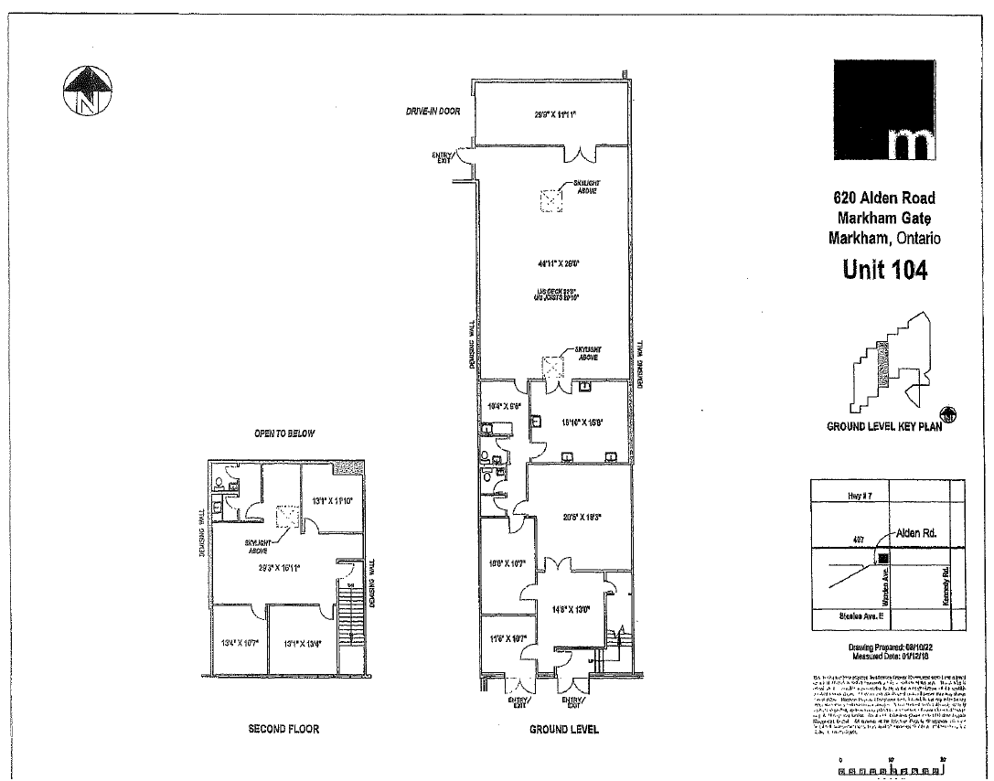 620 Alden Rd, Markham, ON en alquiler Plano de la planta- Imagen 1 de 1