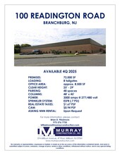 100 Readington Rd, Branchburg, NJ en alquiler Plano del sitio- Imagen 1 de 1