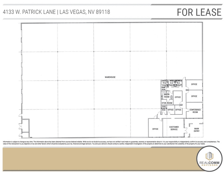 4133 W Patrick Ln, Las Vegas, NV en alquiler - Plano de la planta - Imagen 3 de 7