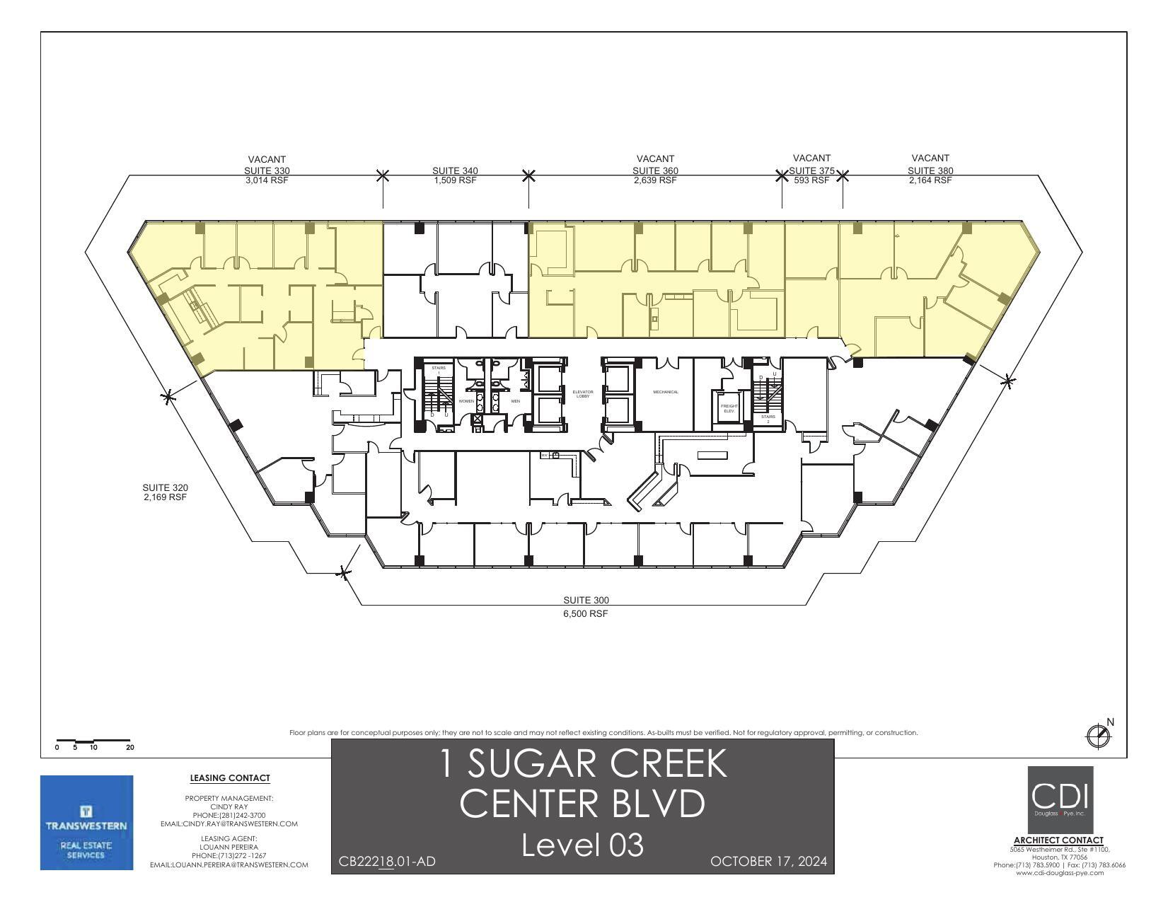 1 Sugar Creek Center Blvd, Sugar Land, TX en alquiler Plano de la planta- Imagen 1 de 1