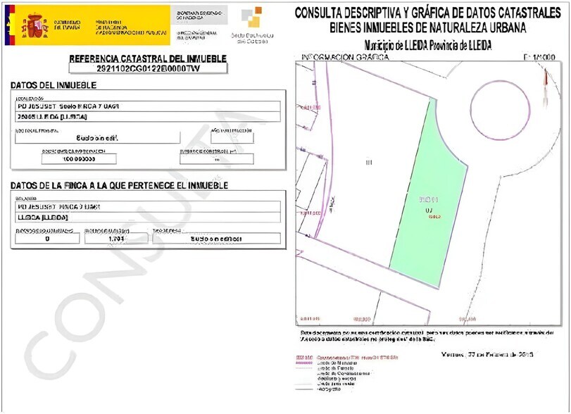Carrer Arbeca, 10, Lleida, Lérida en venta - Plano del sitio - Imagen 3 de 4