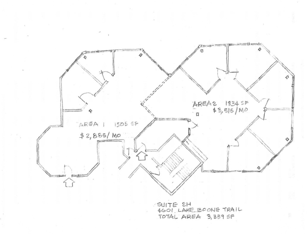 4601 Lake Boone Trl, Raleigh, NC en alquiler Plano de la planta- Imagen 1 de 1