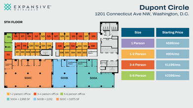 1201 Connecticut Ave NW, Washington, DC en alquiler Plano de la planta- Imagen 1 de 5