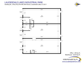 2696 NW 31st Ave, Lauderdale Lakes, FL en alquiler Plano de la planta- Imagen 2 de 3