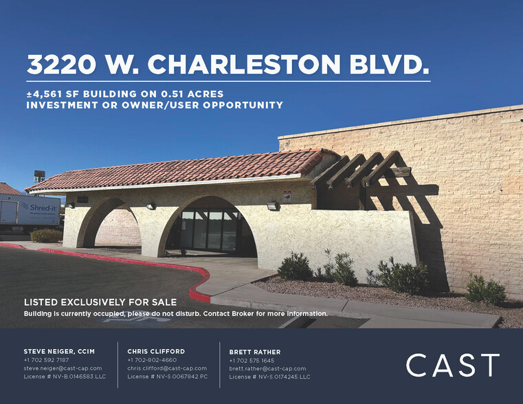 3220 W Charleston Blvd, Las Vegas, NV en venta - Foto del edificio - Imagen 1 de 11