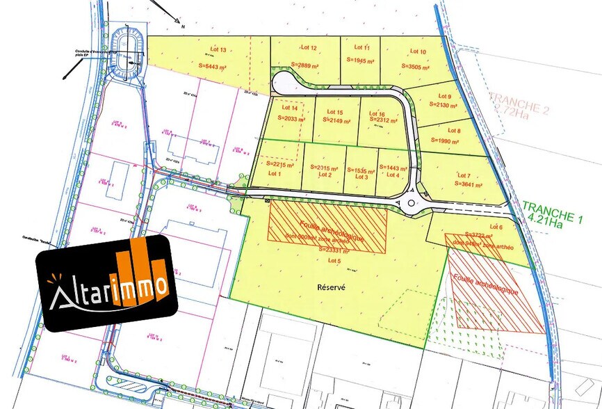 Terreno en Pierres en venta - Plano del sitio - Imagen 3 de 3