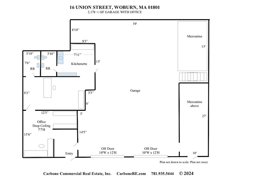 16 Union St, Woburn, MA en alquiler - Plano de la planta - Imagen 2 de 16