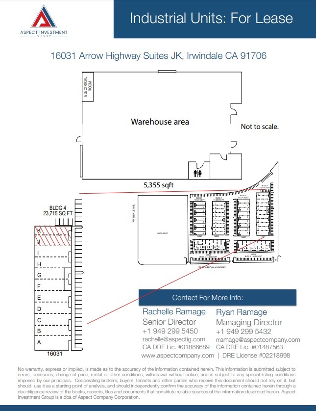 16021 Arrow Hwy, Irwindale, CA en alquiler Plano de la planta- Imagen 1 de 1