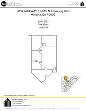 3900 N Causeway Blvd, Metairie, LA en alquiler Plano del sitio- Imagen 1 de 1