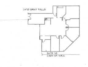 2470 Gray Falls Dr, Houston, TX en alquiler Plano de la planta- Imagen 1 de 1