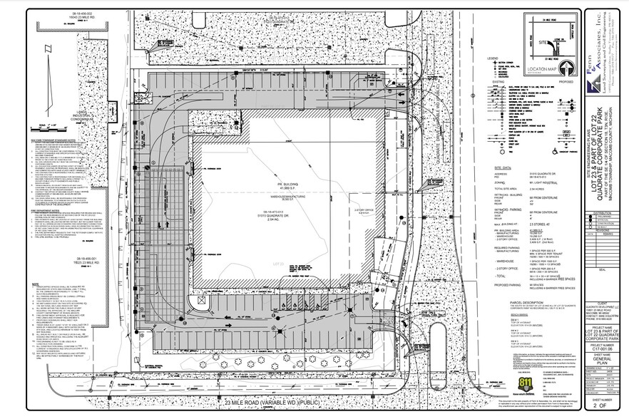 51015 Quadrate Drive Dr, Macomb, MI en alquiler - Plano de solar - Imagen 2 de 5