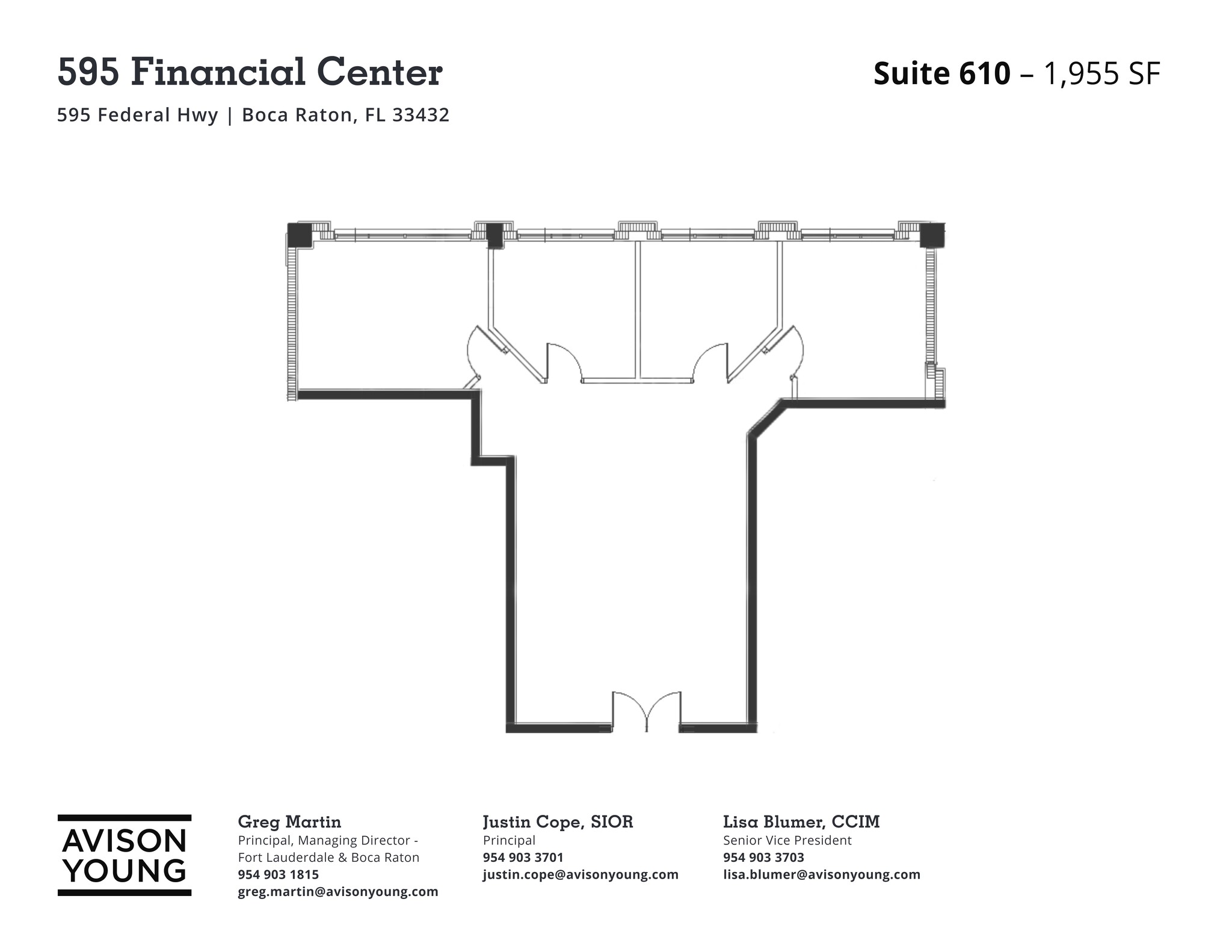 595 S Federal Hwy, Boca Raton, FL en alquiler Plano del sitio- Imagen 1 de 1