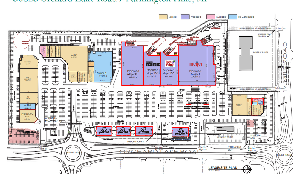 30825-31383 Orchard Lake Rd, Farmington Hills, MI en alquiler - Plano del sitio - Imagen 2 de 2