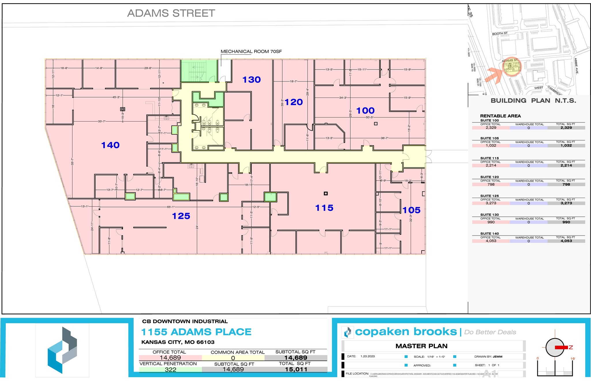 1155-1220 Adams St, Kansas City, KS en alquiler Plano de la planta- Imagen 1 de 1