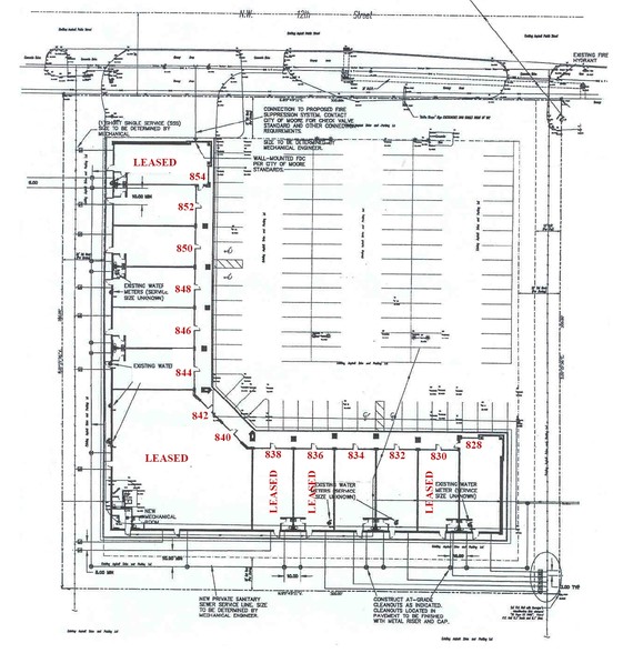 828-854 NW 12th St, Moore, OK en alquiler - Plano del sitio - Imagen 2 de 2