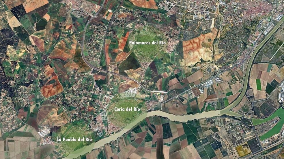 Terreno en Coria del Río, Sevilla en venta - Vista aérea - Imagen 2 de 4