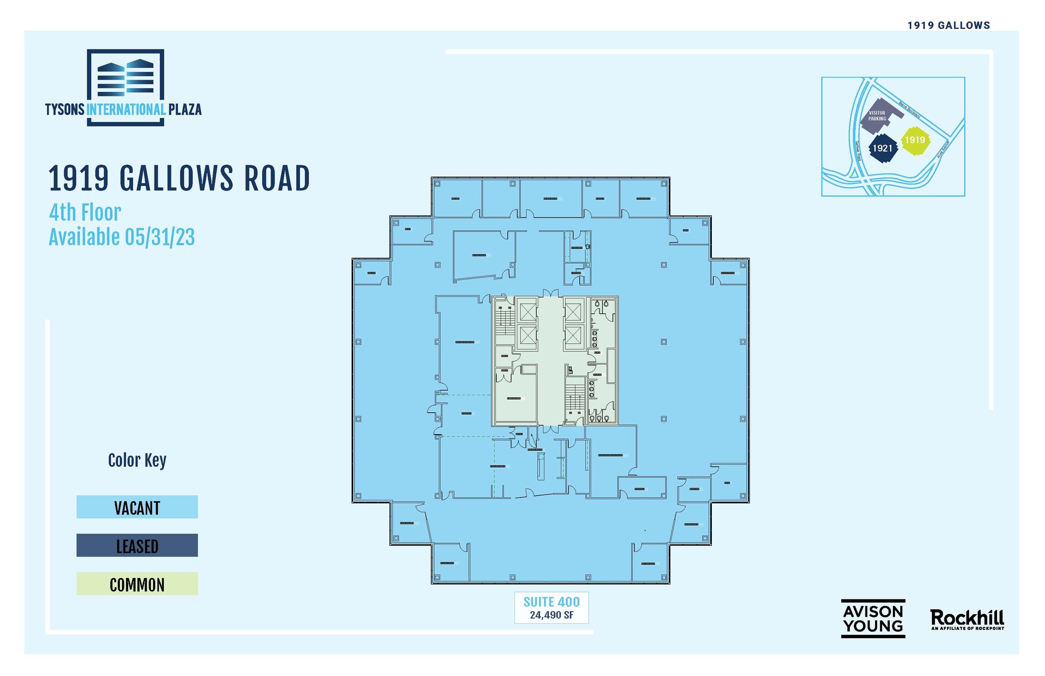 1919-1921 Gallows Rd, Vienna, VA en alquiler Plano de la planta- Imagen 1 de 1