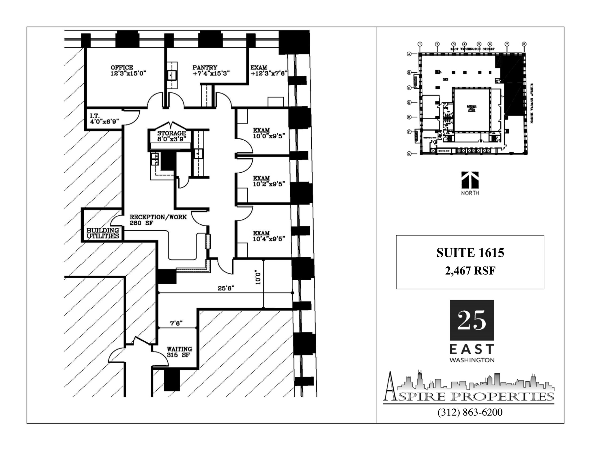 25 E Washington St, Chicago, IL en alquiler Plano del sitio- Imagen 1 de 1