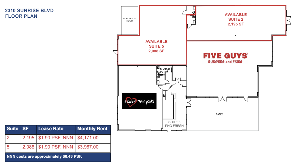 2310-2352 Sunrise Blvd, Rancho Cordova, CA en alquiler Foto del edificio- Imagen 1 de 2