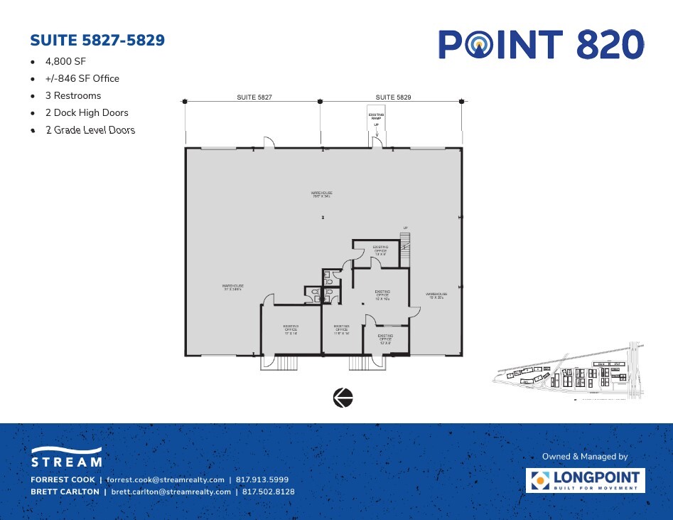 5721 E Rosedale St, Fort Worth, TX en alquiler Plano de la planta- Imagen 1 de 1