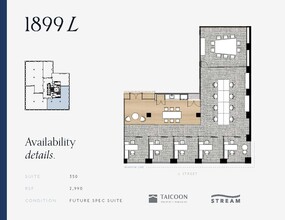 1899 L St NW, Washington, DC en alquiler Plano de la planta- Imagen 2 de 2