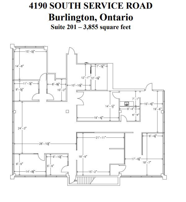 4200 S Service Rd, Burlington, ON en alquiler Plano de la planta- Imagen 1 de 1