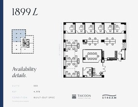 1899 L St NW, Washington, DC en alquiler Plano de la planta- Imagen 2 de 4