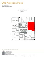 301 N Main St, Baton Rouge, LA en alquiler Plano del sitio- Imagen 1 de 1