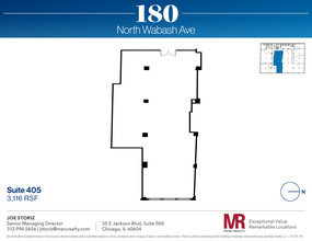 180 N Wabash Ave, Chicago, IL en alquiler Plano de la planta- Imagen 1 de 6