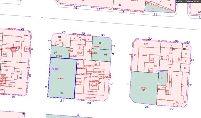 Más detalles de Carrer De Vicente Peirats Montón, La Vall d'Uixó - Terreno en venta