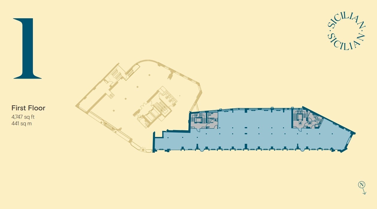 Sicilian Av, London en alquiler Plano de la planta- Imagen 1 de 1